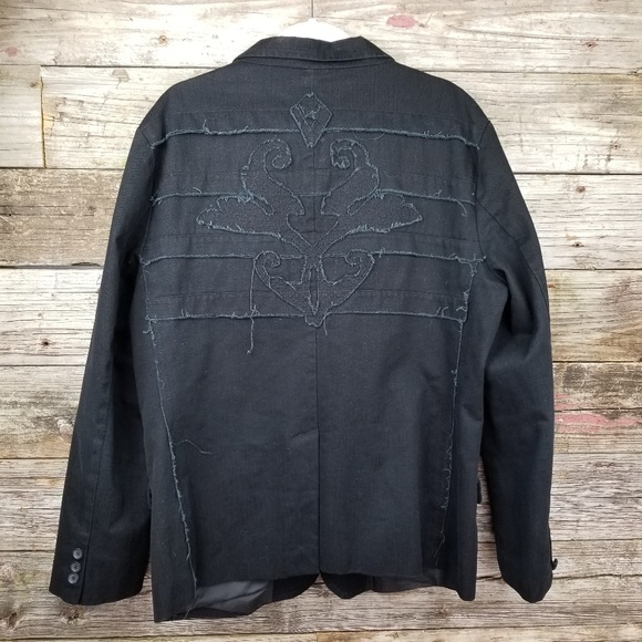 Red squad men's black blazer L - Picture 6 of 8